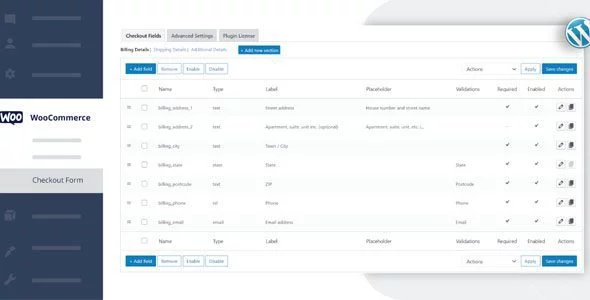 WooCommerce Checkout Field Editor Pro
